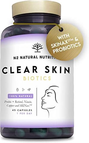 Probiotics for a Healthy Skin. Reduces Spots & Imperfections. Anti Acne effect. Improves Elasticity, Firmness & Luminosity. With SKINAX²™, Zinc &...