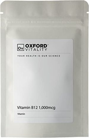 Vitamin B12 Tablet | 1000 mcg Methylcobalamin Supplement for Vegans, Vegetarians & General Health | Oxford Vitality