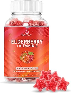 belive elderberry immunity support gummies contains vitamin a c d
