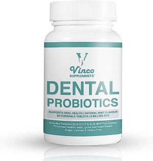 Dental Probiotics - Advanced Oral Probiotics for Mouth - Bad Breath Treatment Supplement with BLIS K12 & BLIS M18-6 Billion CFU - Mint Flavour...