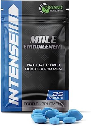 Intense Blue 25 Tablets - Herbal Supplement for Men - Strong Effect - Performance & Enhancement Tablets for Men - Natural Ingredients-Male Energy &...