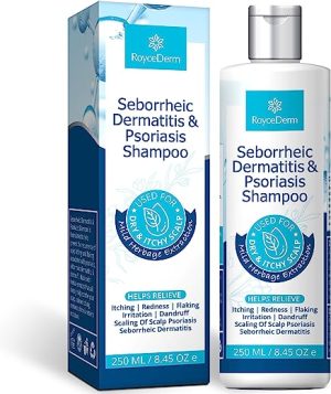 Roycederm Seborrheic Dermatitis Shampoo, Psoriasis Shampoo, Dandruff Shampoo, Scalp Psoriasis Treatment, Seborrheic Dermatitis Treatment, Dry Itchy...