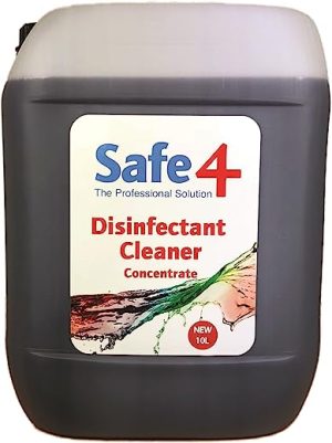 Safe4 5060086200720 Disinfectant Cleaner Concentrate, Apple