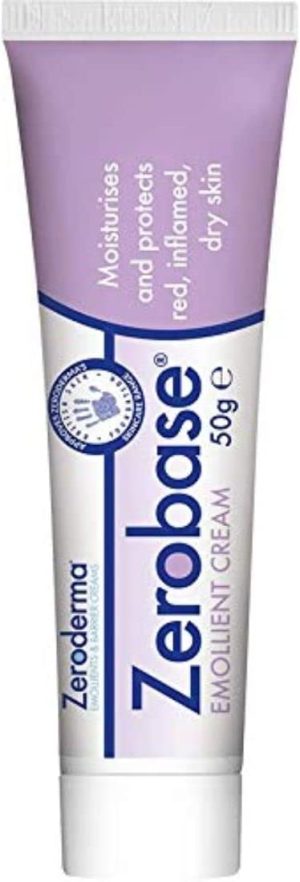 Zeroderma Zerobase Emollient Cream 50g, Softens Moisturises And Protects Dry Skin, Helps Restore The Skin Barrier