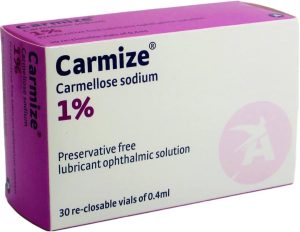 carmize carmellose sodium eye drops 1 lubricant re closable vials of 04ml