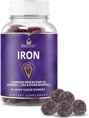 iron gummies supplement with vitamin c a vitamins b complex folate