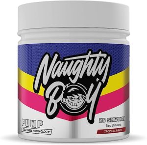 Naughty Boy Cell Swell Technology, Non Stimulant Pre Workout - Pump, Performance & Focus. L-Citrulline 6g, Beta Alanine 3.2g and Added Arginine,...