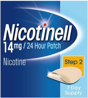 nicotinell nicotine patch quit smoking aid step 2 24 hour patch 14 mg