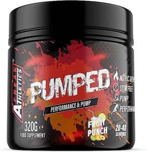 Pumped 'Fruit Punch' Pump Pre Workout by Freak Athletics - Non Stim Pre Workout Powder Stimulant & Caffeine Free Pre Workout