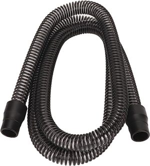 Universal CPAP Tubing Hose, High Flexibility Smoothing Inner Face Shield Connecting Tube, Breathing Machine Hose Replacement, CPAP Accessories (Black)