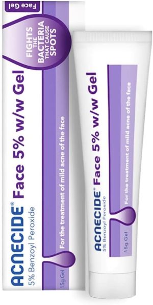 Acnecide Face Gel 15 g, For Acne Treatment and Spot Treatment With 5 Percent Benzoyl Peroxide For Blackheads and Acne Prone Skin, 15 g (Pack of 1)