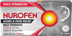 Alliance NUROFEN JOINT & BACK MAX STRENGTH TABLETS 512MG 24