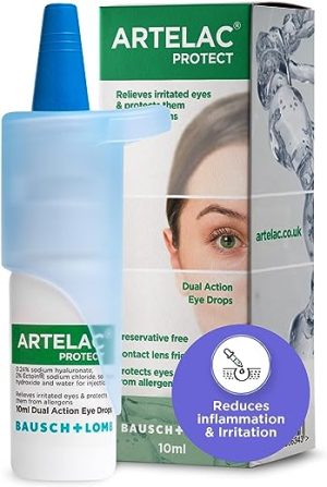 Artelac Allergy Eye Drops, Protect, Protection Against Allergens and Reduces Eye Inflammation and Irritation, Preservative Free, Contact Lens...