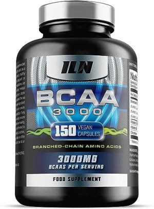 BCAA 3000mg - 2:1:1 BCAA Capsules - BCAAs (150 Capsules) - 3000mg BCAAs per Serving - BCAA Amino Acids - 30 Servings - Suitable for Vegans &...