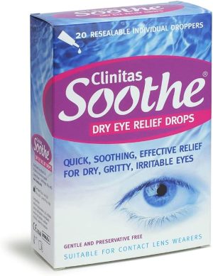 Clinitas Soothe Lubricant Eye Drops, 20 x 0.5 ml