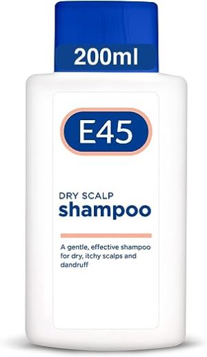 E45 Dermatological Dry Scalp Shampoo 200 ml - E45 Shampoo for Dry Scalp Relief – Dry Scalp Shampoo with Pro Vitamin B5 to Hydrate Hair – for Clean...