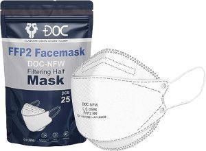 FFP2 Mask Pack of 20 - Hand Checked For Quality - 5 Layered Webbing Fibers Face Mask - A Must Have Dust Mask For Outdoors - Each Breathe Matters