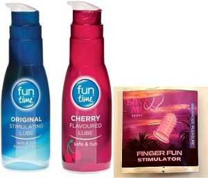 Fun Time Original Stimulating Lube, Cherry Flavoured 75ml & Love Me Brand Stimulator. This Water Based lube is Perfect for Intimate Foreplay and...