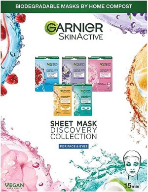 Garnier Discovery Collection Tissue Mask, 5 count (Pack of 1)