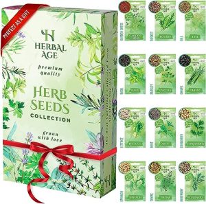 Grow Your Own Herb Garden -12 Herb Plants Varieties, 8700 Herb Seeds Ready to Grow - Herb Planting Kit for Women, Kids, Beginners, Gardeners Gift -...