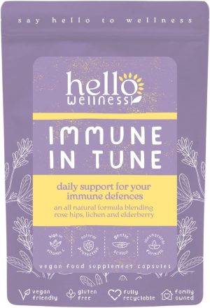 hello wellness immune in tune daily immune support capsules herbal defense