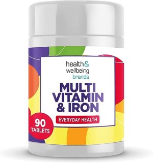 High Strength Multivitamin & Iron - Includes Important Immune Defence with Vitamin C, D & B6 | One-A-Day Easy-Swallow 90 Pack of Tablets by Club...