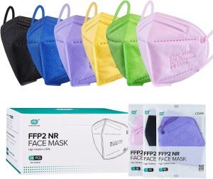 HONGZHI FFP2 Mask 20 Pcs 5-Layer Disposable KN95/FFP2 Face Masks CE 0598 Certified EN149 Standard Protective Mask High Filtration Capacity...