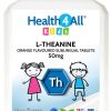 Kids L-Theanine 50mg Sublingual Tablets. Focus for Children. Supports Attention & Concentration. Natural Orange Flavour. Vegan. Made by Health4All,...