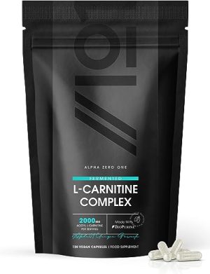 L-Carnitine 2000mg with BioPerine® - Energy & Metabolism Support - High Strength Acetyl L-Carnitine Complex - Non GMO, Gluten Free, Halal – 120...