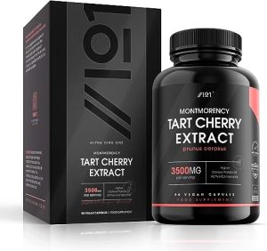 Montmorency Cherry 3500mg - High Strength Tart Cherry Extract - Antioxidant Rich - Non-GMO, Gluten Free Supplement - No Artificial Preservatives 90...