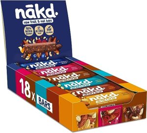 Nakd Fruit & Nut Bar Variety Pack - Vegan - Healthy Snack - Gluten Free - 35g x 18 bars