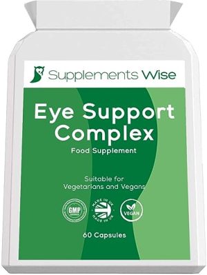 Natural Eye Complex - Eye Vitamins with Lutein and Zeaxanthin - 60 Capsules with Bilberry, Pine Bark and More - Vision and Macular Support...