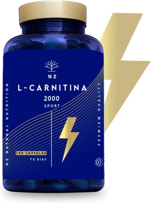 Natural L CARNITINE 2000mg. 150 Capsules 75 Days. High Concentration Fat Burner Pills. Improves Sports Performance. Weight Loss, Energy Resistance....