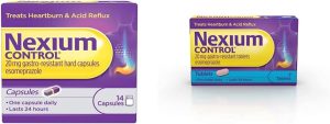 Nexium Control Heartburn and Acid Reflux Relief Capsules, 20mg, 14 Count & Control Heartburn and Acid Reflux Relief Tablets, 20mg Gastro-Resistant...