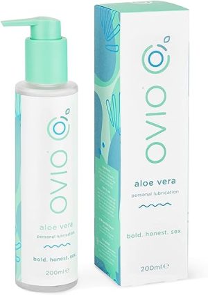 ovio aloe vera lube 200ml water based moisturising personal lubrication