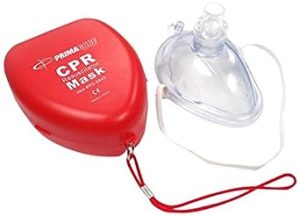 primacare medical supplies rs 6845 red cpr mask hard plastic carrying case
