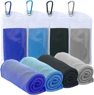 szelam 40 x12 cooling towel 4 packs cooling towels for neck and face gym