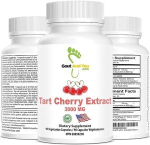 Tart Cherry Extract - Highly Potent- 3000 mg Per Serving- 90 Vegetarian Capsules