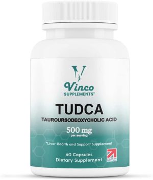 vinco supplements tudca supplement 60 tudca bile salt capsules 500mg per
