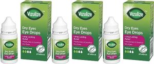 Vizulize Dry Eye Drops, for Dry, Irritated & Uncomfortable Eyes, 3 x 10 ml Bottles