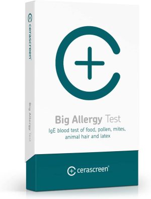 Big Allergy Test by CERASCREEN – IgE Test for 61 Allergens | Determine Potential Cross-Allergies | Easy Sample Collection at Home | Health...