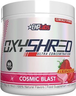 EHPlabs OxyShred Thermogenic Pre Workout Powder & Shredding Supplement - Clinically Proven Pre Workout Powder with L Glutamine & Acetyl L...