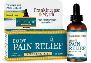 Frankincense & Myrrh FAM00301 Neuropathy Rubbing Oil with Essential Oils for Pain Relief, 2 Fluid Ounce