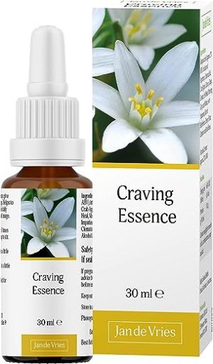 Jan De Vries Craving Essence | Flower Essence | Support your Ability to Resist Temptations & Cravings | Contains Tansy, Chicory & Agrimony | 30ml