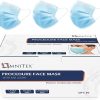 Omnitex British Brand 50pk 3ply Premium Type II Disposable Surgical Face Mask | EN14683 98% Filtration Medical Grade Type 2 with Ear Loops