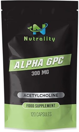 nutrality alpha gpc choline supplement 300mg nootropic for brain support