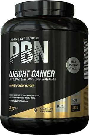 pbn premium body nutrition weight gainer 3kg cookies new improved flavour